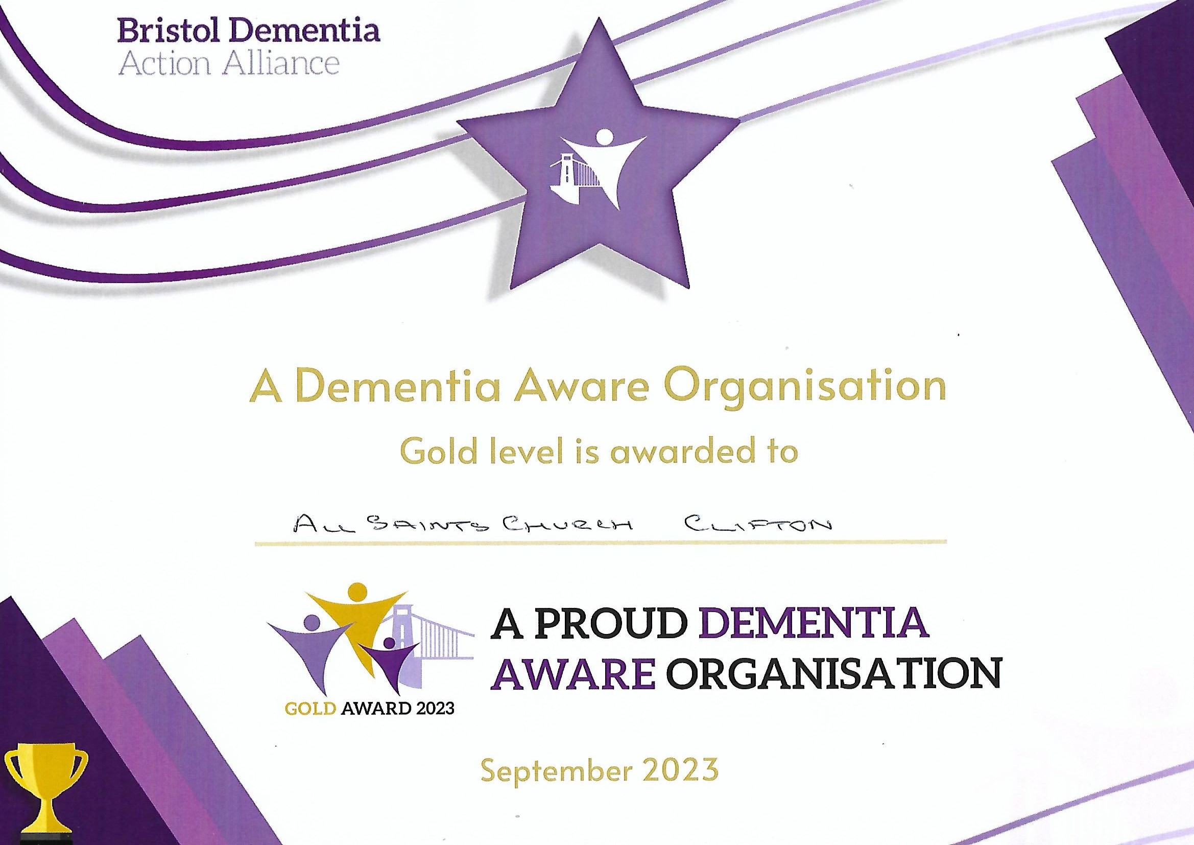 2023 09 27 BDAA Gold Dementia 