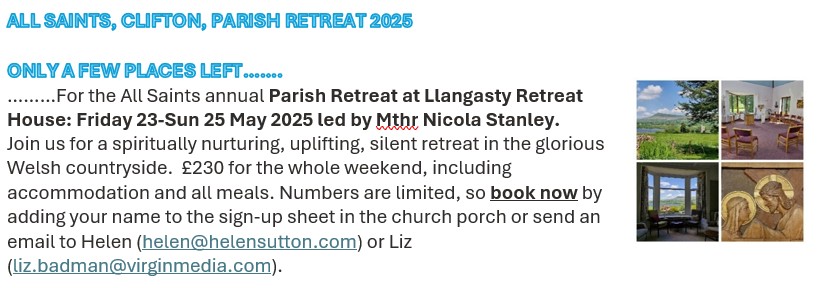 ASC News - Parish Retreat 2025