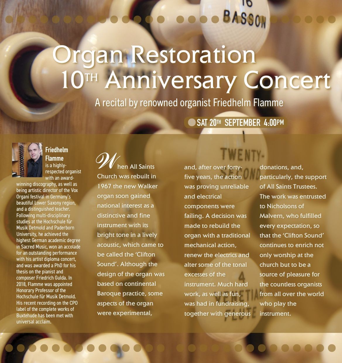 2025 09 20 - Organ Restoration
