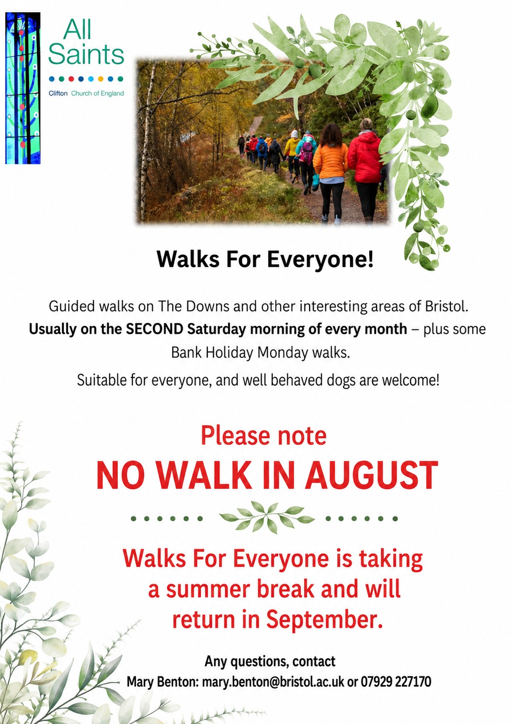 2026 08 08 - Walks For Everyon